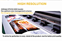 Impresora Industrial Digital de Gran Formato con Cabezal Único, Plotter de Inyección de Tinta de 5 Pies CMYK