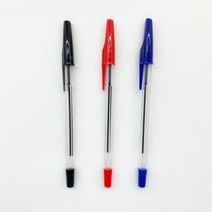 Bolígrafos Promocionales de Escritura Suave, Bolígrafos de Plástico para Oficina y Escuela, Bolígrafos de Punta Redonda de 1.0 mm en Negro, Azul y Rojo - Product Image 3
