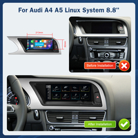 Écran tactile sans fil CarPlay Android Auto Linux 8,8 pouces pour Audi A4 A5 2009-2012 Airplay Miracast Écran multimédia