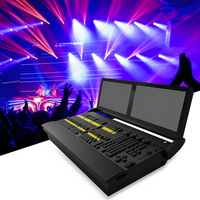 Nouveau double écran DMX MA2 Console Version pliée bouton Mobile commande aile écran tactile gradateurs contrôleur d'éclairage professionnel