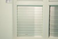 Upvc Persiennes Verre Fenêtre Stores Obturateur Lattes Horizontales Admettre La Lumière Du Soleil Résidentiel Blanc Pour Salle De Bains