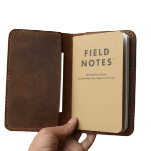 YOU Travel Luxury Leather Silk Screen Printed Portable Journal Notebook Field Notes Cover Small Size Pocket <b>Notepad</b> - Product Image 1