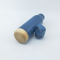 Botol Air Stainless Steel 500ml dengan Flask Vakum & Termos Bambu Produk untuk Hidrasi Saat Bepergian