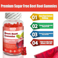 Complément alimentaire végétalien en fer avec marque privée Bonbons en fer Riche en vitamine C B12 Bonbons à la betterave Gummies aux extraits de fruits Racine de betterave rouge