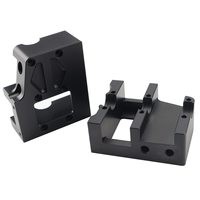 Services d'usinage de fabrication de cnc de précision kit d'alliage d'aluminium pièces noires fraisage tournage usinage cnc