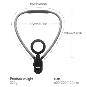 Supporto Magnetico da <span class=keywords><strong>Collo</strong></span> per Telefono, <span class=keywords><strong>Porta</strong></span> <span class=keywords><strong>Cellulare</strong></span> da Petto per Registrazione Video, Supporto da <span class=keywords><strong>Collo</strong></span> per Smartphone - Product Image 5