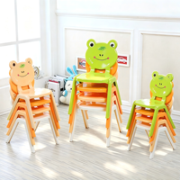 Chaises empilables en plastique écologiques pour la maternelle, mobilier scolaire pour enfants, design moderne, durable