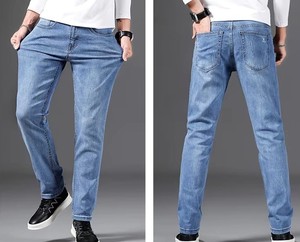 Jeans pour hommes en gros, marque privée, logo client, 100% coton, haute qualité, <span class=keywords><strong>pantalon</strong></span> en denim <span class=keywords><strong>classique</strong></span> formel, jeans pour hommes marque privée - Product Image 2