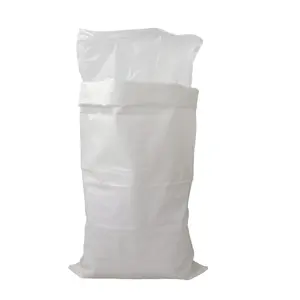 Sac de recyclage/sac tissé en PP de riz blanc de paquet vert supérieur, sac tissé en polypropylène pour le riz/farine/nourriture/blé