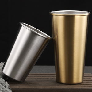Pabrik Produsen Cangkir Tumbler Stainless Steel 304 Dinding Tunggal untuk Bir, Mug Tumpuk, Cangkir Pint untuk Bar, Berkemah, Perjalanan Luar Ruangan - Product Image 1