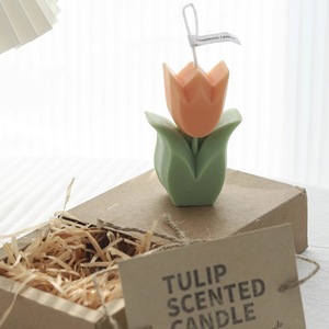Tulip Solid Aromatherapy <b>Candle</b>, Odor Removal Luxury Fragrance Decor for Bedroom, Room Ornament Gift Souvenir - Product Image 3
