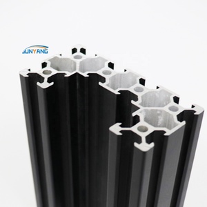 4080 4080 con fascio a C 80X40 40 40X80 profilo in alluminio anodizzato nero profilo estrusione alluminio Standard EU - Product Image 5