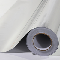 Rollo de Vinilo PET Cromado Plateado Espejo, Laminado Brillante Resistente a los Arañazos para Decoración de Superficies de Paneles Electrónicos