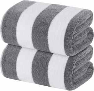 Wholesale Customized Cotton Yarn-Dyed Colorful Striped <b>Beach</b> Bath Absorbent Quick-Drying Towels - Product Image 3