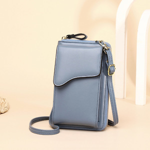 Sh2091 Ladies Custom Designer Zipper Mini Crossbody Shoulder <strong>Bags</strong> Luxury Leather Waterproof Women <strong>Mobile</strong> Phone PU Small <strong>Bag</strong> - Product Image 1