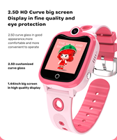1.44 ''enfants montre intelligente avec GPS Tracker cadran appel réveil HD caméra SOS pour Android IOS téléphone Compatible IP67 étanche