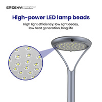 Lampes solaires Sresky Classic Series 2000LM, lampes solaires à piquet pour l'extérieur