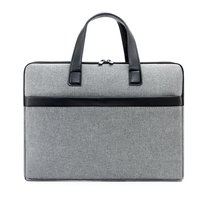 Porte-documents d'affaires personnalisable, imperméable, en tissu Oxford polyester, fermeture éclair, sac portable pour documents et ordinateur portable