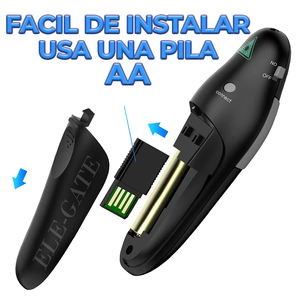 รีโมทควบคุมการนำเสนอ ELE-GATE USB พร้อมเลเซอร์พอยเตอร์ ระยะ 30 เมตร สำหรับการนำเสนอ - Product Image 5