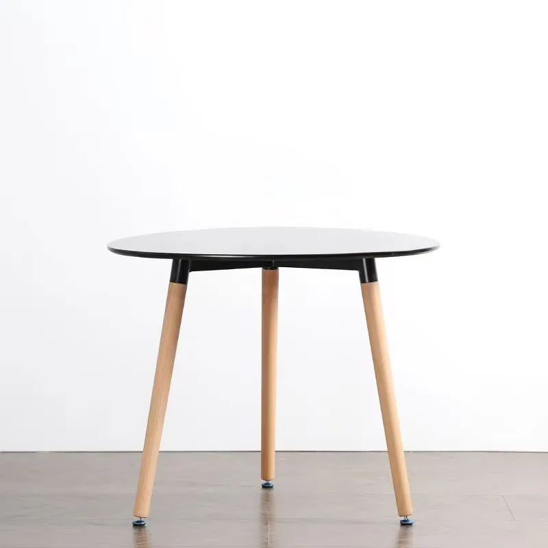 Prix bas haute qualité nouvelle mise à niveau poids léger MDF matériel plaque pieds en bois massif coussin de pied souple Table basse ronde