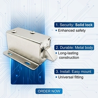 Serrure Électrique à Solénoïde DC 12V, Verrou de Porte à Commande Électrique, Serrure Bistable pour Armoire, pour Distributeur Automatique, Vente en Gros Usine