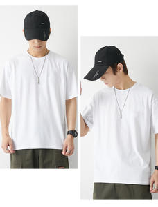 เสื้อยืดแขนสั้นทรงเรกูลาร์สไตล์สตรีท ผ้าคอตตอน 100% หนัก 230GSM ตัดเย็บแบบไหล่ตก ป้องกันการหดตัว ระบายอากาศได้ดี - Product Image 3