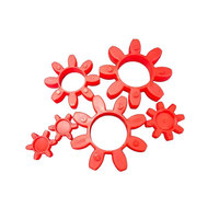 Red Star Amortecimento Junta De Borracha Plum Blossom Acoplamento Flexível Opção Rígida para Lojas De Impressão Tamanhos OD Personalizáveis 20 105