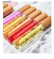 Vente en gros de verre teinte hydratante dodue huile pour les lèvres magique baume fruits végétaliens fabricants d'huile pour les lèvres liquide brillant à lèvres transparent