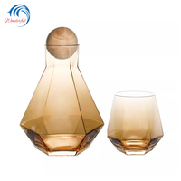 Bouteille d'infuseur de thé en diamant, bouilloire à infusion de jus de fruits, carafe d'eau potable, pichet en verre borosilicate avec couvercle