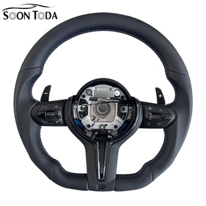 Volant en cuir classique en forme de D en stock pour <span class=keywords><strong>BMW</strong></span> Série F F30 F10 E60 <span class=keywords><strong>320i</strong></span> E90 E46 E92 F32 F20 F36 F22 M340i 330i 540i - Product Image 1