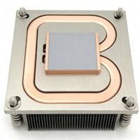 Radiateur CPU passif 1U OEM/ODM avec ailettes en aluminium et caloduc pour carte mère à socket LGA2011