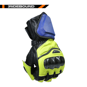 Guanti da Moto in Vera Pelle di Qualità Deluxe, Grado Racing, Protezione Nocche in Fibra di Carbonio, Antiurto e Anticaduta - Product Image 3