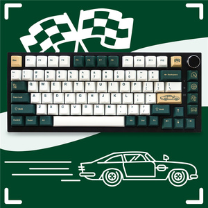 New GMK CYL British <strong>Racing</strong> R2 Keycaps PBT 130 Keys Dye-Sublimation Cherry Profile 87/104/108 MX Switch Mechanical <strong>Keyboard</strong> - Product Image 2