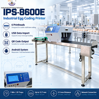 Imprimante jet d'encre TIJ IPS-8600E pour codage de codes-barres, six têtes d'impression, impression de données variables, entrée de données USB