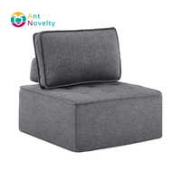 Petit ensemble de canapés (fauteuil individuel, pouf) pour salon, chambre à coucher, chambre d'amis ou chambre d'enfant