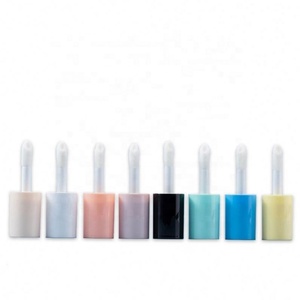 Wholesale Purple Yellow Pink Brown Empty <b>Foundation</b> Tube Transparent Lip Gloss Tubes With Big Wand Applicator Lipgloss Packaging - Product Image 6