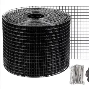 Zengda 6"30m Black Pigeon Barrier Netting With 60 Fastener Clips Pigeon Proofing Solar Panels Kit