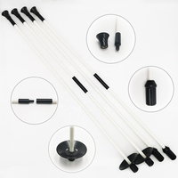 Mini Golf Putting Green Hole Pole Cup Flag Sticks pour le golf en plein air, ensemble de drapeaux de trou de golf, drapeaux de trou de golf, poteaux de drapeaux de putting green
