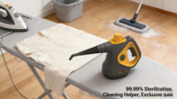 Nettoyeur Vapeur Électrique avec Accessoires MOP, 1200W, Autonomie de 10 Minutes, pour Usage Domestique et Hôtelier