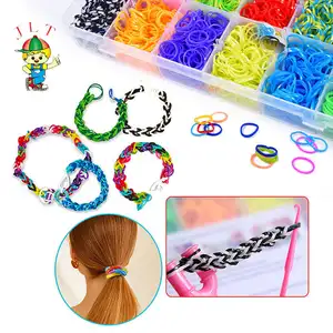 Hot Sell Kid's DIY Loom Rubber Bands small box Loom Bands For Kid Girl gift