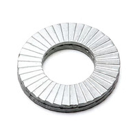 Rondelle auto-bloquante double pli DIN25201 M14-M24 en acier 65Mn, finition Dacromet, moletée antidérapante et anti-vibration pour l'automobile