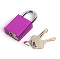 Cadenas de sécurité de haute qualité en alliage d'aluminium antirouille, couleur, antivol, pour porte de bureau, cylindre en laiton massif, clé