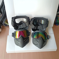 669 Lunettes de Motard Coupe-Vent Haute Qualité Protection Faciale pour Sports Mécaniques Masque de Moto Mode Paintball Accessoires