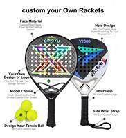 Raquette de beach tennis professionnelle en gros, finition 3D, 12K 3K fibre de carbone, noyau intérieur en EVA dur, forme diamant, raquette de padel portable