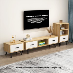Set di Mobile TV e Tavolino da Caffè <span class=keywords><strong>in</strong></span> Stile Europeo di Lusso Leggero Multifunzionale per Soggiorni <span class=keywords><strong>in</strong></span> Varie Dimensioni - Product Image 3