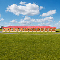 Appartement préfabriqué en acier portable, maison conteneur en panneaux sandwich prête à l'emploi, école, hôtel pour le Brésil