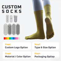 Chaussettes de Pilates à cinq doigts avec doublure polaire thermique pour l'hiver, idéales pour les séances matinales sur sol froid
