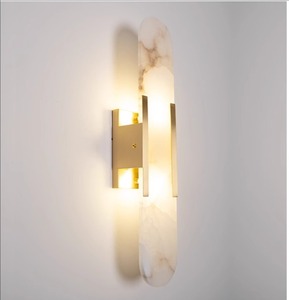 Lámpara de Pared LED Moderna de Hierro y Mármol Natural, Regulable, para Interiores, Dormitorio, Sala de Estar, Pasillo, <span class=keywords><strong>Escaleras</strong></span> - Product Image 2