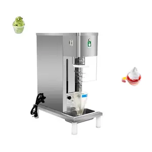 Commercial Use Stainless Steel Swirl Freeze Fruits Ice Cream Mixer