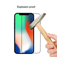 Protection d'écran en verre trempé de qualité AAA pour iPhone 14 15 16 17 Pro Max Plus, film protecteur à bord noir invisible